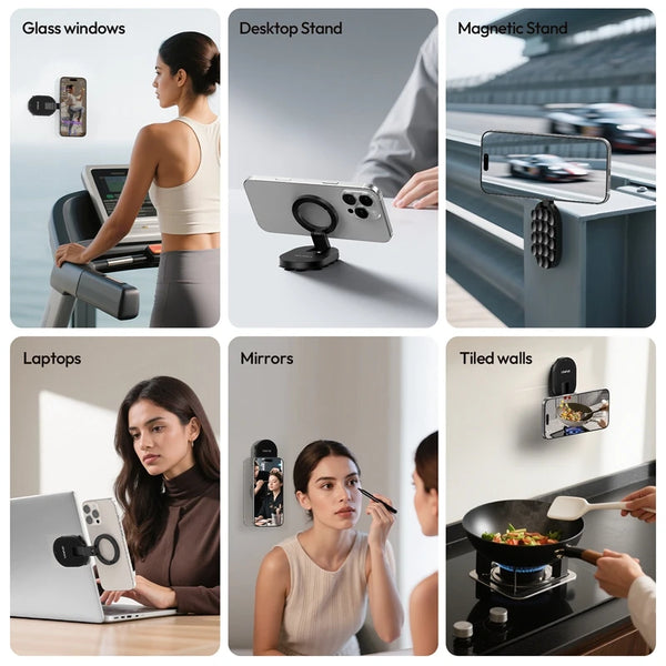 Double-Sided Suction & Magnetic Phone Holder