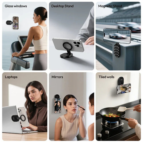 Double-Sided Suction & Magnetic Phone Holder