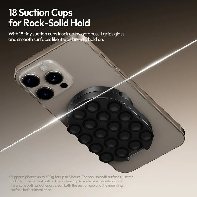 Double-Sided Suction & Magnetic Phone Holder